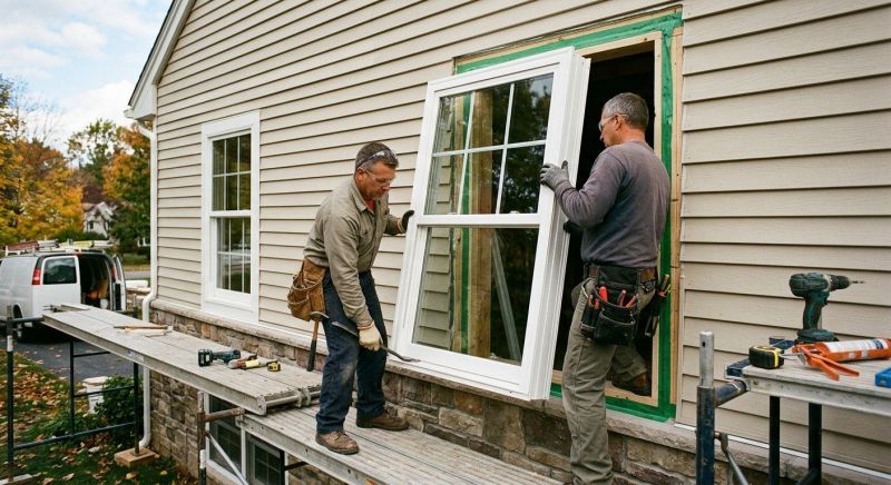 Awning Windows Installation in Portland, ME