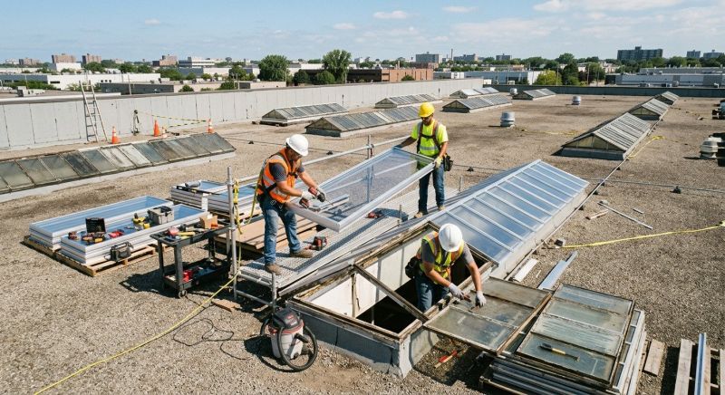 Commercial Skylight Renovation in Napa, CA