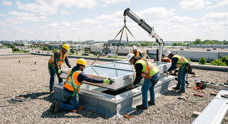 Commercial Skylight Renovation in Kent, WA